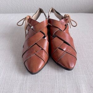 Closed-Toe- Casual Low Wedge Gladiator Flat Sandal Woven Summer Roman Boot Shoes